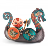 Djeco Arty Toys figurka Drak – wiking na łodzi