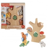 Drewniane balansujące klocki drzewne Fisher-Price