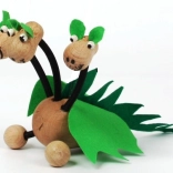 Gerlich drewniana marionetka trzygłowy smok