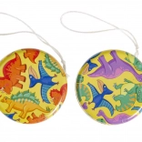 Metalowe jojo z motywem dinozaurów