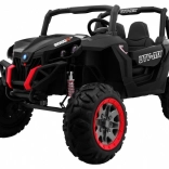 Dziecięce autko UTV-MX czarne 4x4 z MP4, zdalnym sterowaniem i oświetleniem LED