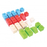 Bigjigs Baby Drewniane Klocki Primary Set