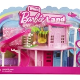 MATTEL mini BARBIE land domek dla lalek z lalką, zwierzakiem, windą i basenem
