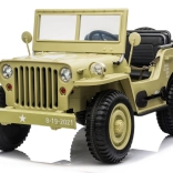 Elektryczny wojskowy Jeep Willys dla 3 dzieci z pilotem 12V