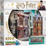 Wrebbit 3D puzzle Harry Potter: Ulica Pokątna – 450 elementów