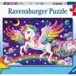 Puzzle Ravensburger – jednorożec i pegaz 2×24 elementów