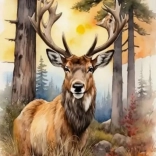 Diamentowe malowanie Jeleń 30x40cm