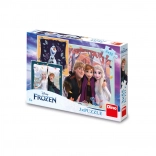 puzzle disney frozen radosna jesień 3x55 elementów
