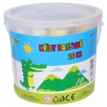 Okrągłe kredy chodnikowe 20 szt. w wiaderku