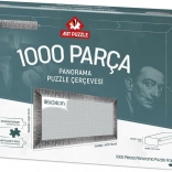 Rama do puzzli 96x34 cm srebrna