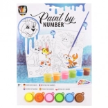 Malowanie po numerach – psy nad morzem, zestaw 2 obrazków