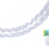 Papierowa biała girlanda 3,6 m