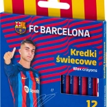 Kredki woskowe ASTRA FC Barcelona 12 szt.
