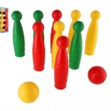 Zestaw kręgli dla dzieci w kolorach