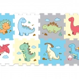 Piankowe puzzle dinozaury - 8 sztuk