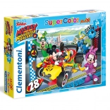Maxi puzzle 24 kawałków Mickey wyścigowy
