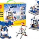 Zestaw konstrukcyjny 4w1 z silnikiem, pilotem i bateriami