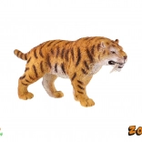 Plastowa figurka szablozębnego tygrysa smilodona 13 cm