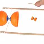 Duże diabolo zestaw plastik/drewno