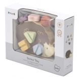 VIGA PolarB Drewniana zabawka Jeż z śrubkami Montessori