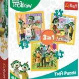 Puzzle Trefliki 3w1 – razem jest fajnie (20, 36, 50 elementów)