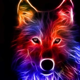 Malowanie diamentowe Wilczy Zjawa 30 × 40 cm