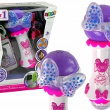 Dziecięcy mikrofon karaoke z MP3 i kolorową kokardą