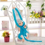 Pluszowa niebieska małpka z młodym 70 cm