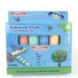 Kolorowe kredy do chodnika 6 szt.