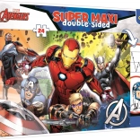 Puzzle super maxi dwustronne 24 elementów – MARVEL AVENGERS