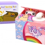 Skarbonka Uczymy się oszczędzać Jednorożec Różowa melodia