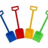 Plastowa dziecięca łopatka do piasku 44 cm – mix kolorów