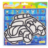 Kreatywny zestaw dla dzieci – drewniany obrazek z plasteliną kuleczkową