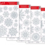 Świąteczna folia okienna z brokatem 20x30 cm