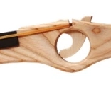Drewniana flinta – duża naturalna zabawka dla małych kowbojów