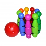 Kręgle w siatce z kulą