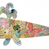 Puzzle konturowe wieloryb