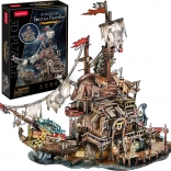 3D puzzle Piracki port Tortuga 218 elementów