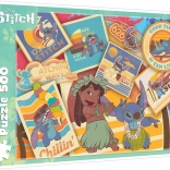 Puzzle Lilo & Stitch: Znaczki 500 elementów