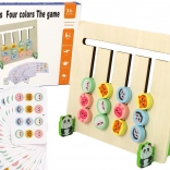 Drewniana edukacyjna gra Cztery kolory – zwierzęta