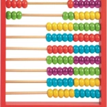 Drewniane liczydło WOODY czerwone