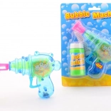 Świecący pistolet do baniek mydlanych z płynem