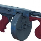 Metalowy pistolet gangsterski 8 naboi Gonher