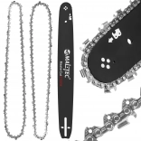 Zestaw do pilarki łańcuchowej 18" – prowadnica i 2 łańcuchy 0,325"