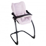 3w1 fotelik samochodowy i krzesełko dla lalek jasnoróżowe