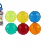 Kolorowa piłeczka z brokatem