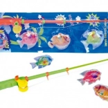 Magnetyczna gra wędkarska z plastikowymi rybkami i wędką