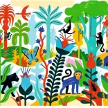 Puzzle DJECO Dżungla 100 elementów