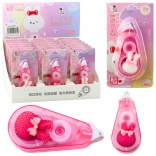 Korektor w taśmie różowy z ozdobą