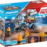 Playmobil Stunt Show zestaw startowy – pokaz kaskaderski z quadem i ognistą rampą